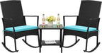 Rocking Chair Outdoor PE Rattan Patio Chairs