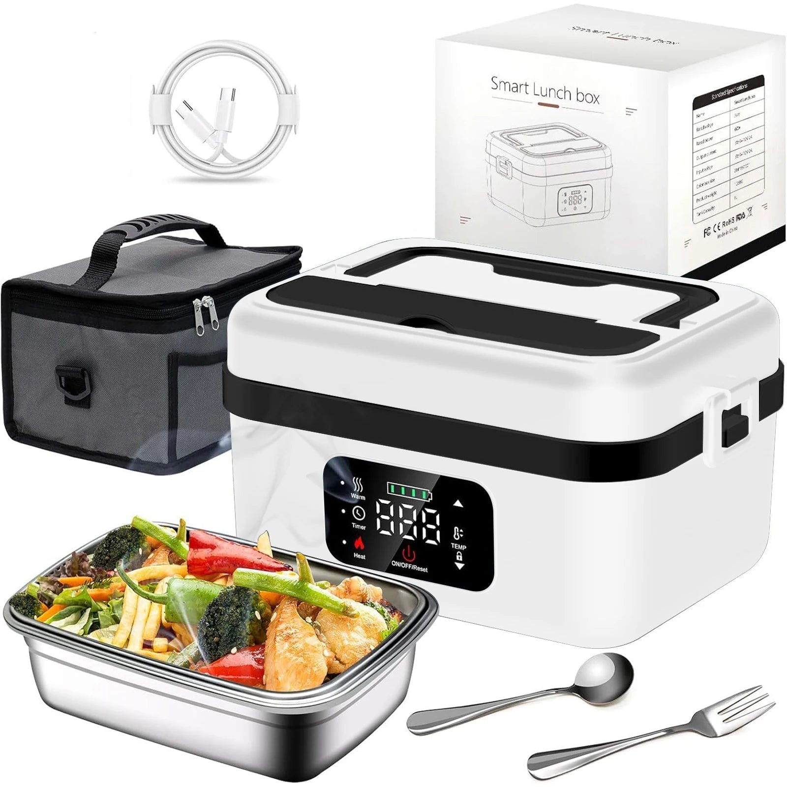 Rechargeable Automatic Heating Lunch Box