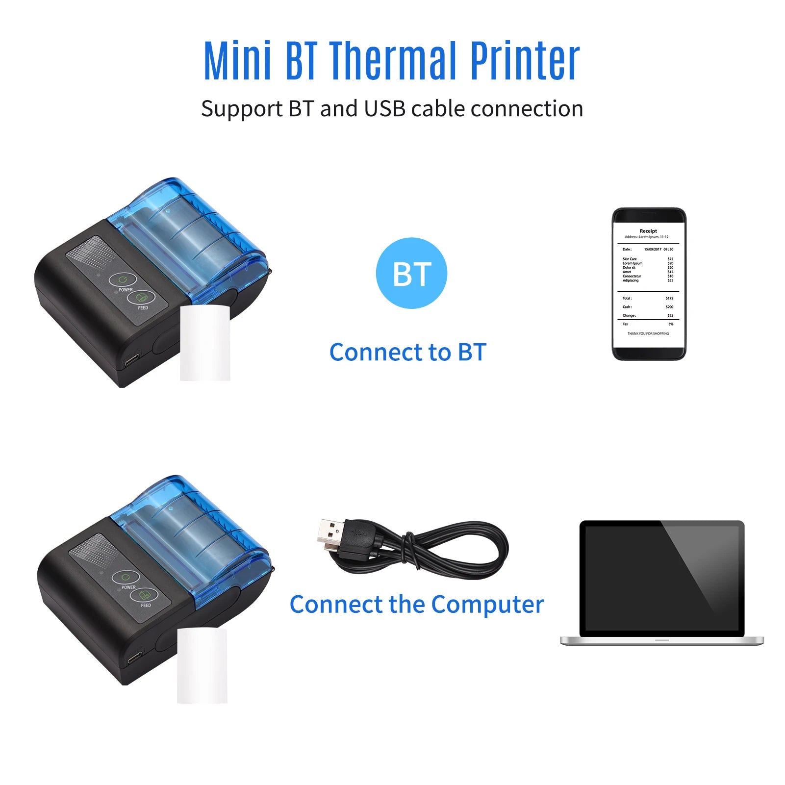 Portable Mini Thermal Printer