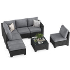 Patio Sectional Sofa Set,