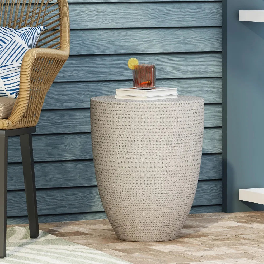 Modern Design Textured Surface End Table