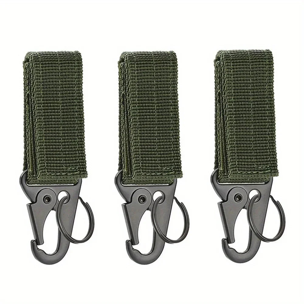 3Pcs Tactical Carabiner Outdoor EDC Keychain