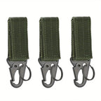 3Pcs Tactical Carabiner Outdoor EDC Keychain