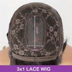 3x1 middle part lace human hair wig