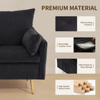 3pc Storage Sofa Set  Loveseat Accent Chairs