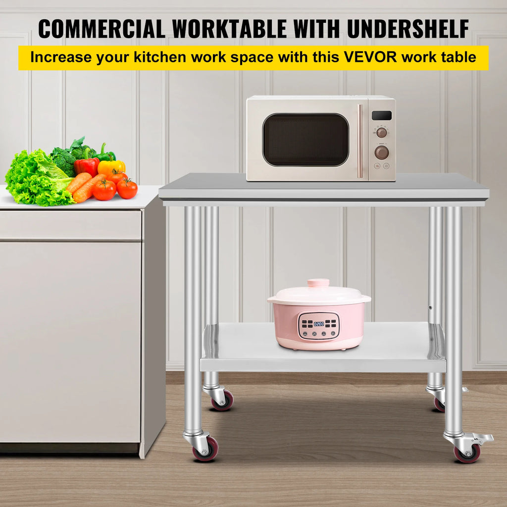 Stainless Steel Kitchen Worktable