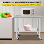 Stainless Steel Kitchen Worktable