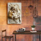 Vintage Holy Family Metal Wall Art