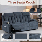3-Seater Manual Recliner Chair