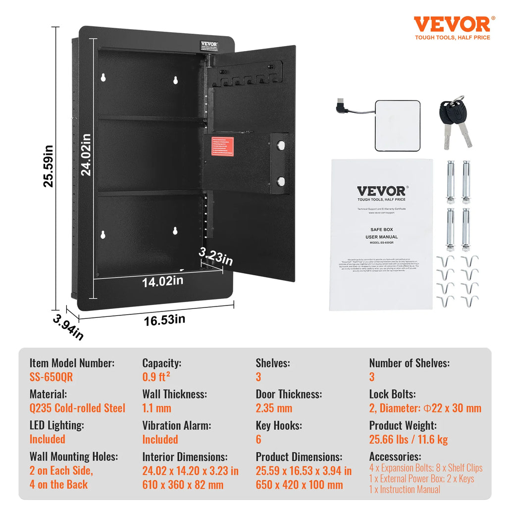 Tall Wall Safe