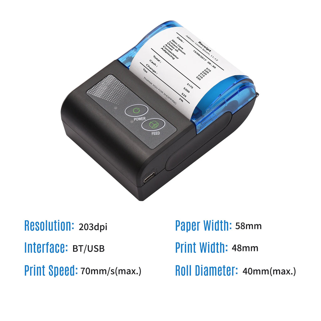 Portable Mini Thermal Printer