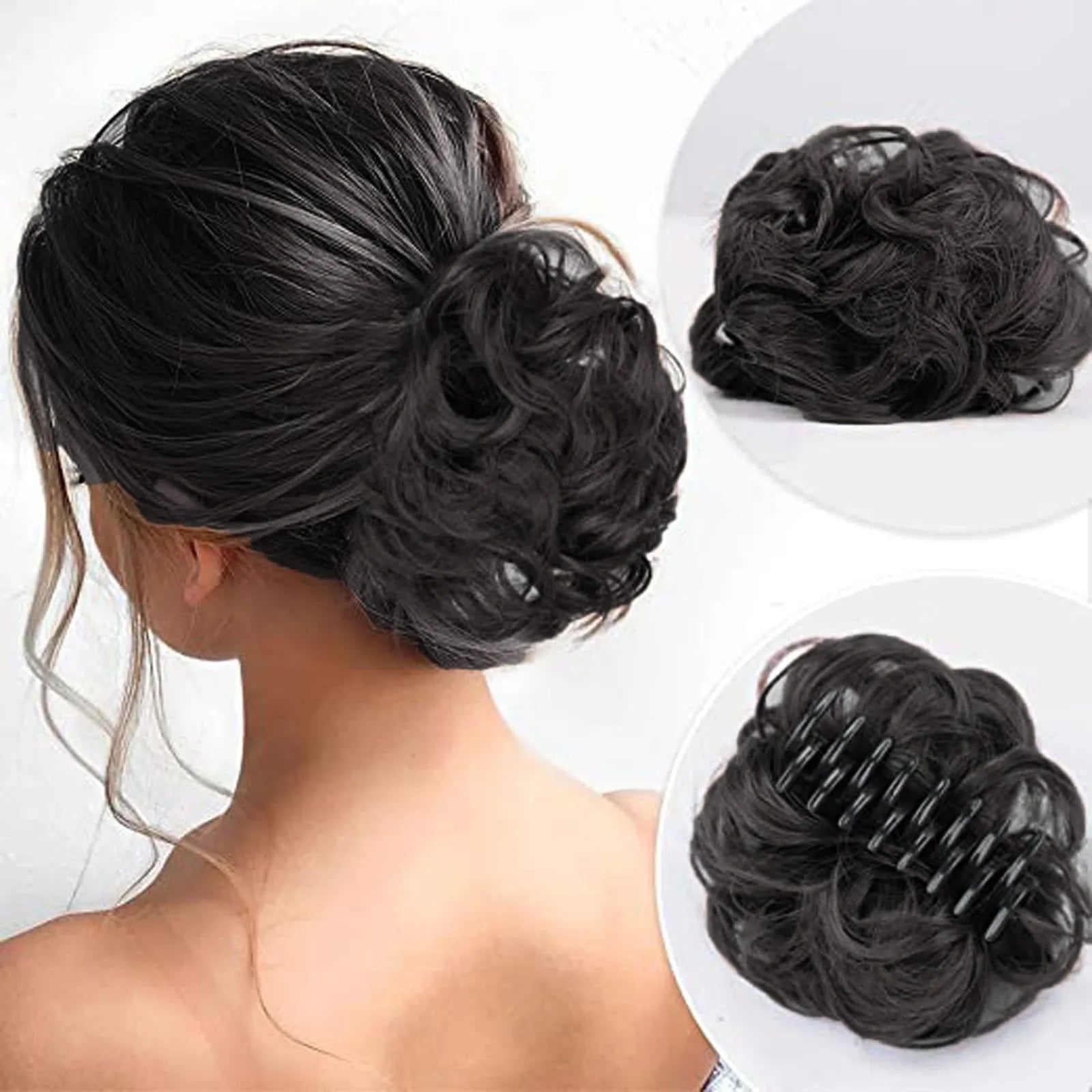 Synthetic Messy Hair Bun Hair Chignon