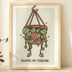 1pc Green Botanical Leaves Interior Art Print