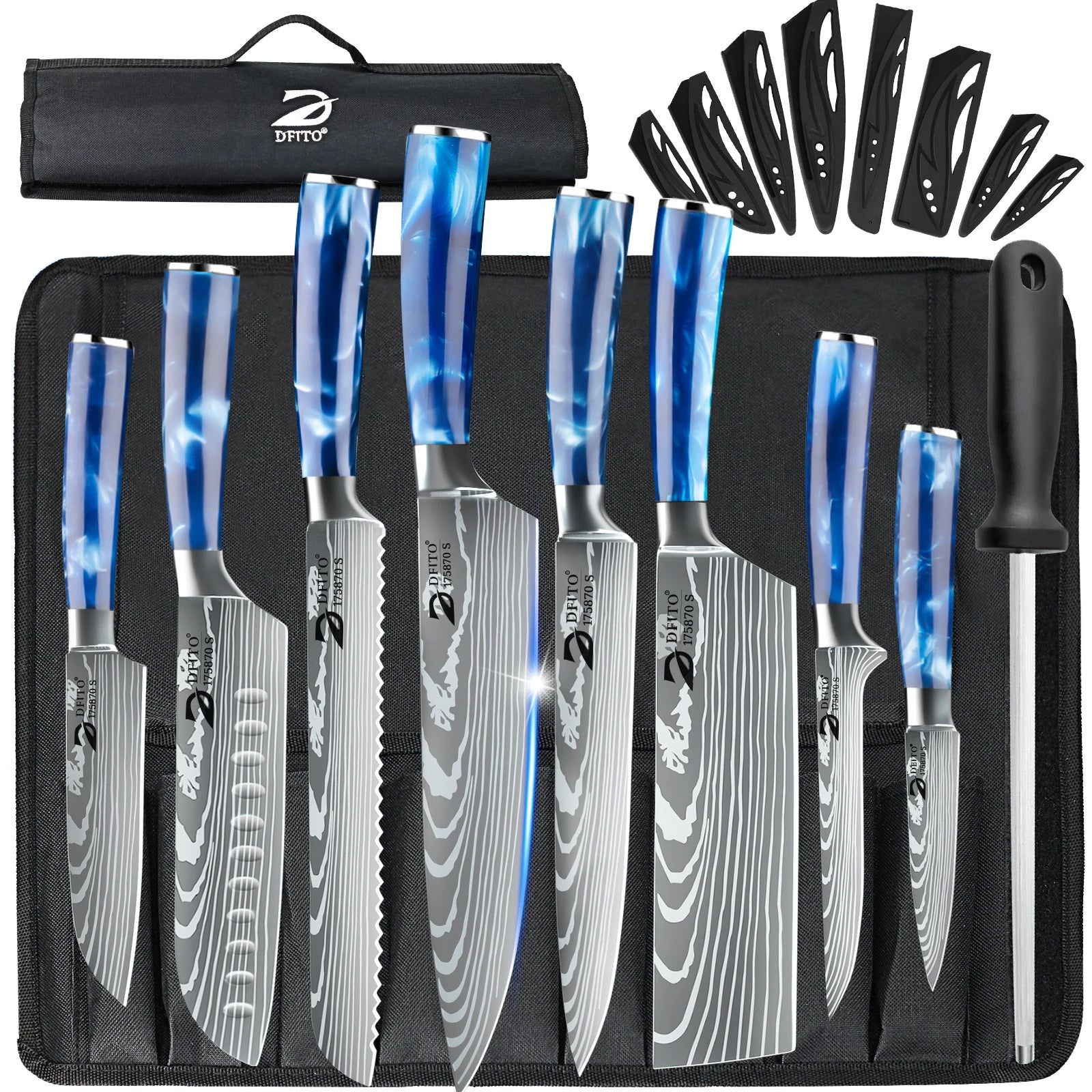 8PCS Chef Knife Kitchen Knives Set