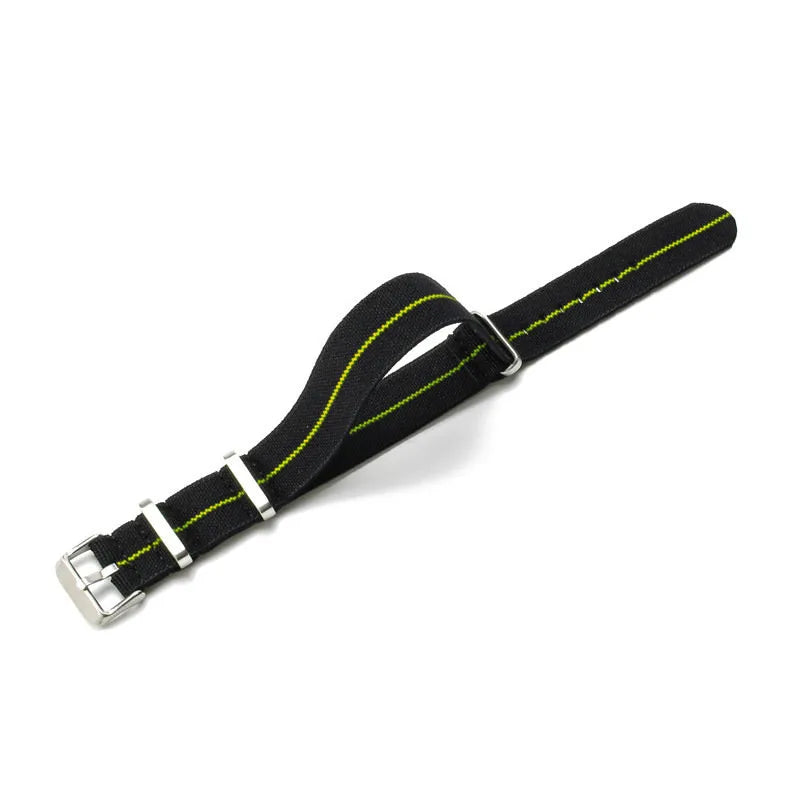 Elastic woven nato watch strap Nylon