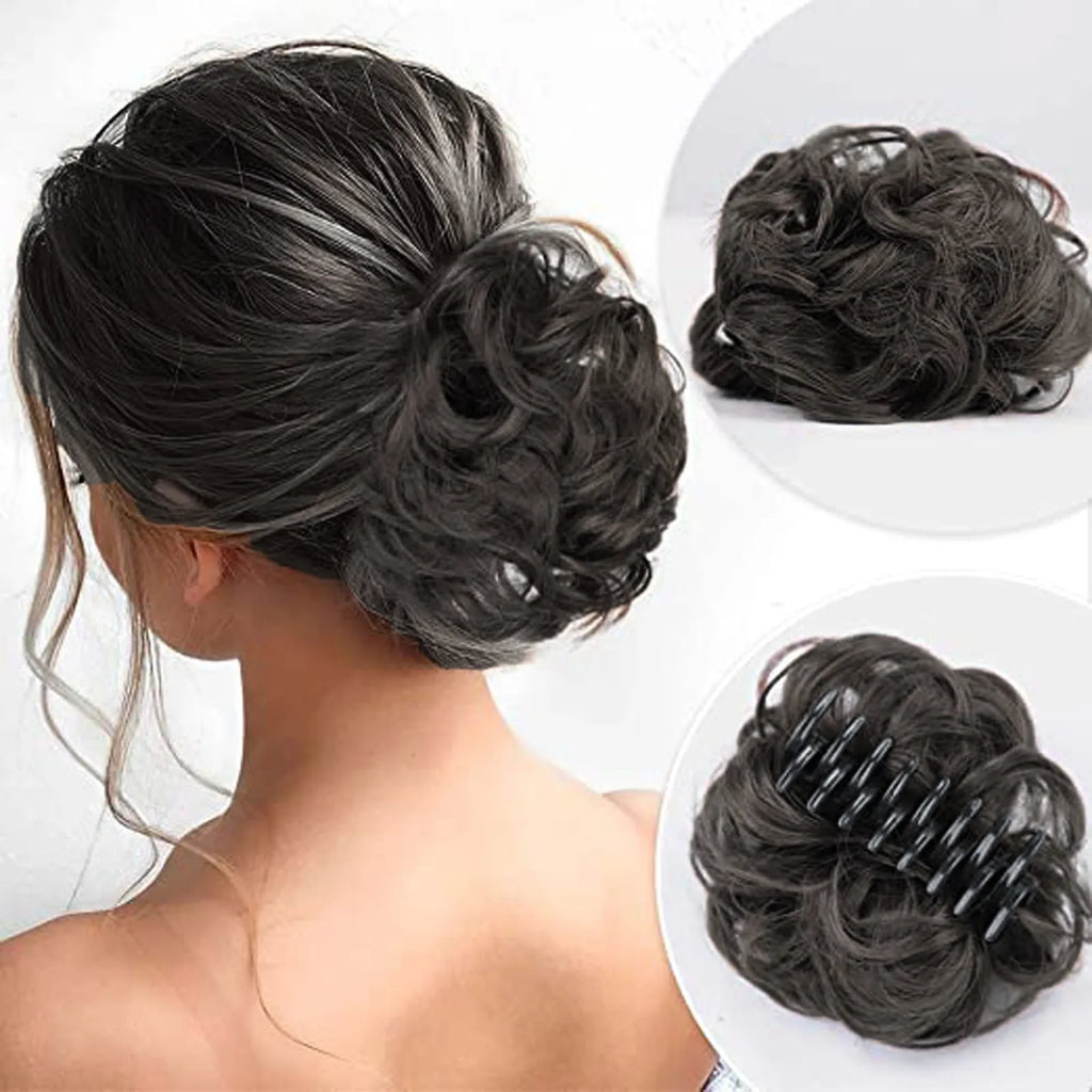 Synthetic Messy Hair Bun Hair Chignon