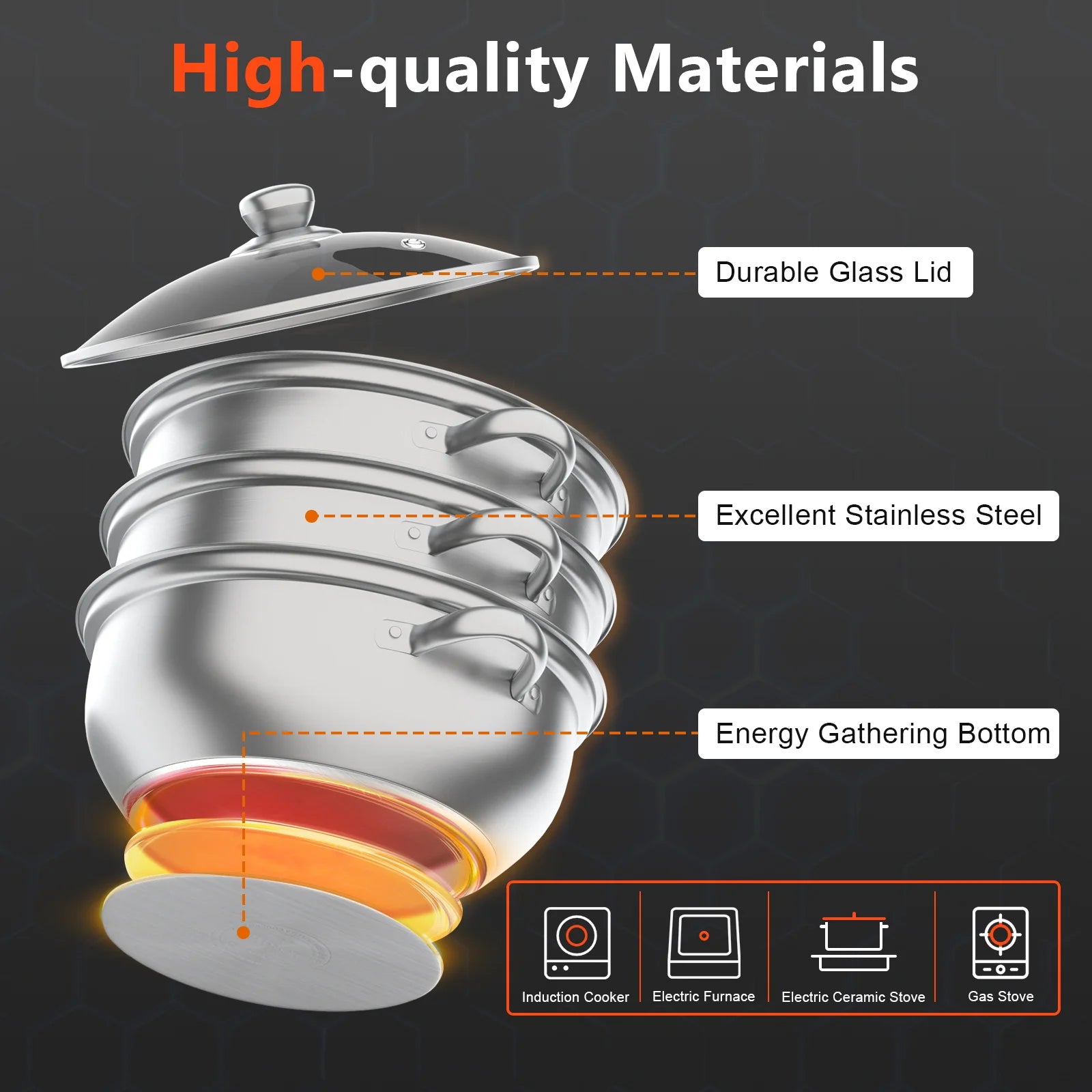 Multi-Function 3 Tier Cook Pots
