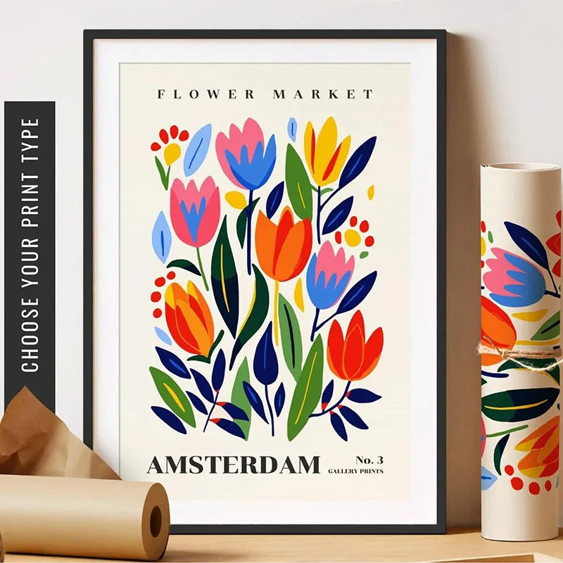 1pc Green Botanical Leaves Interior Art Print