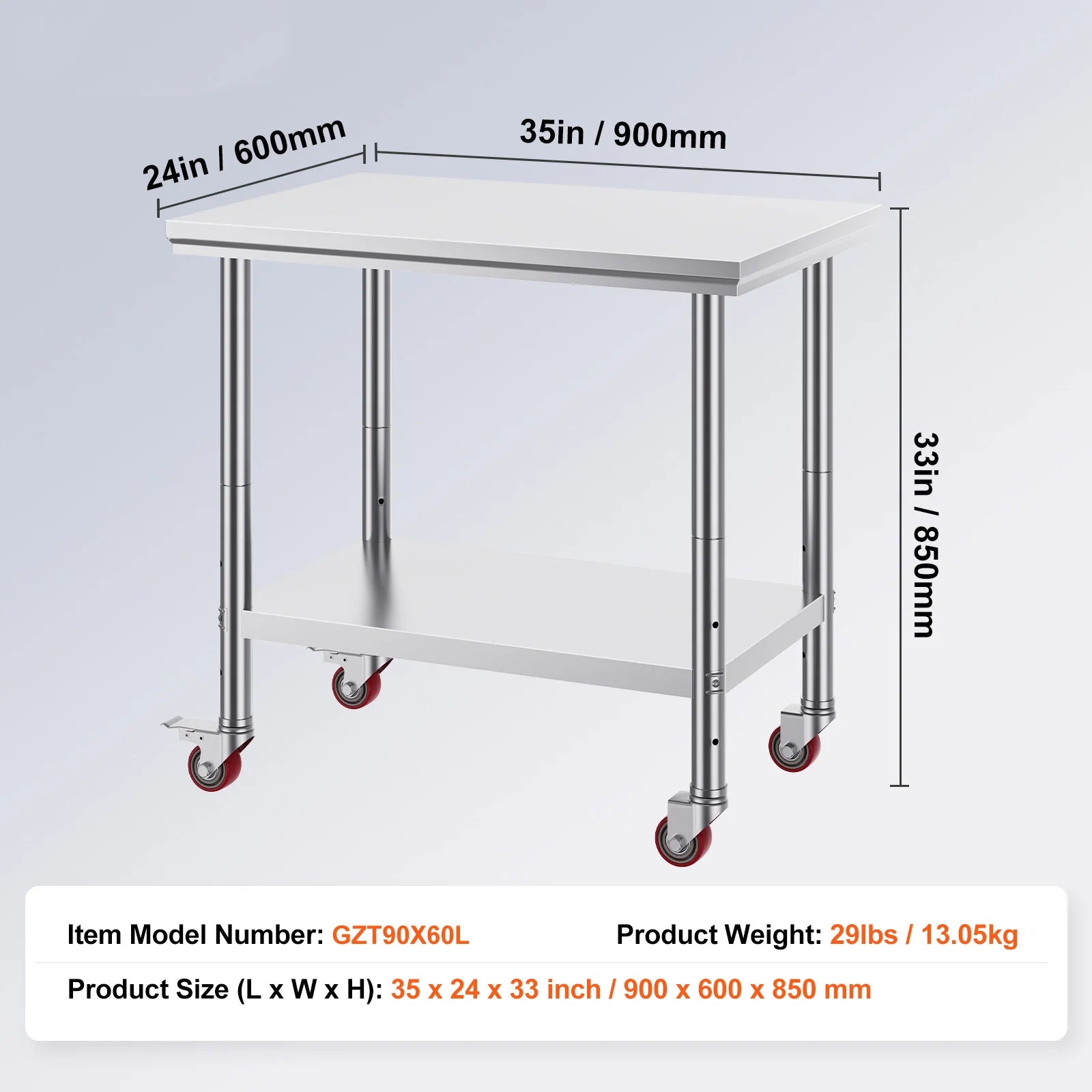 Stainless Steel Kitchen Worktable