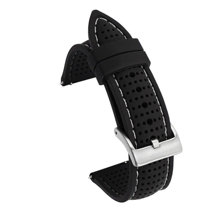 Soft Silicone Rubber Watch Strap 20mm 22mm 24mm Men Women Sport Waterproof Breathable Wrist Band Quick Release Bracelet  Watch