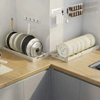 Expandable Kitchen Pot Pan Organizer under Cabinet