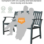 Grand patio 52 Farmhouse Outdoor Bench