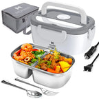 65W 1.5L Electric Lunch Box Food Warmer Portable Food Heater for Car Or Home - Leak Proof, Lunch Heating Microwave for Truckers