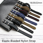 Elastic woven nato watch strap Nylon