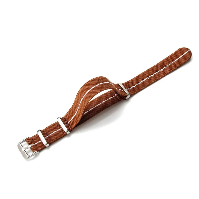 Elastic woven nato watch strap Nylon