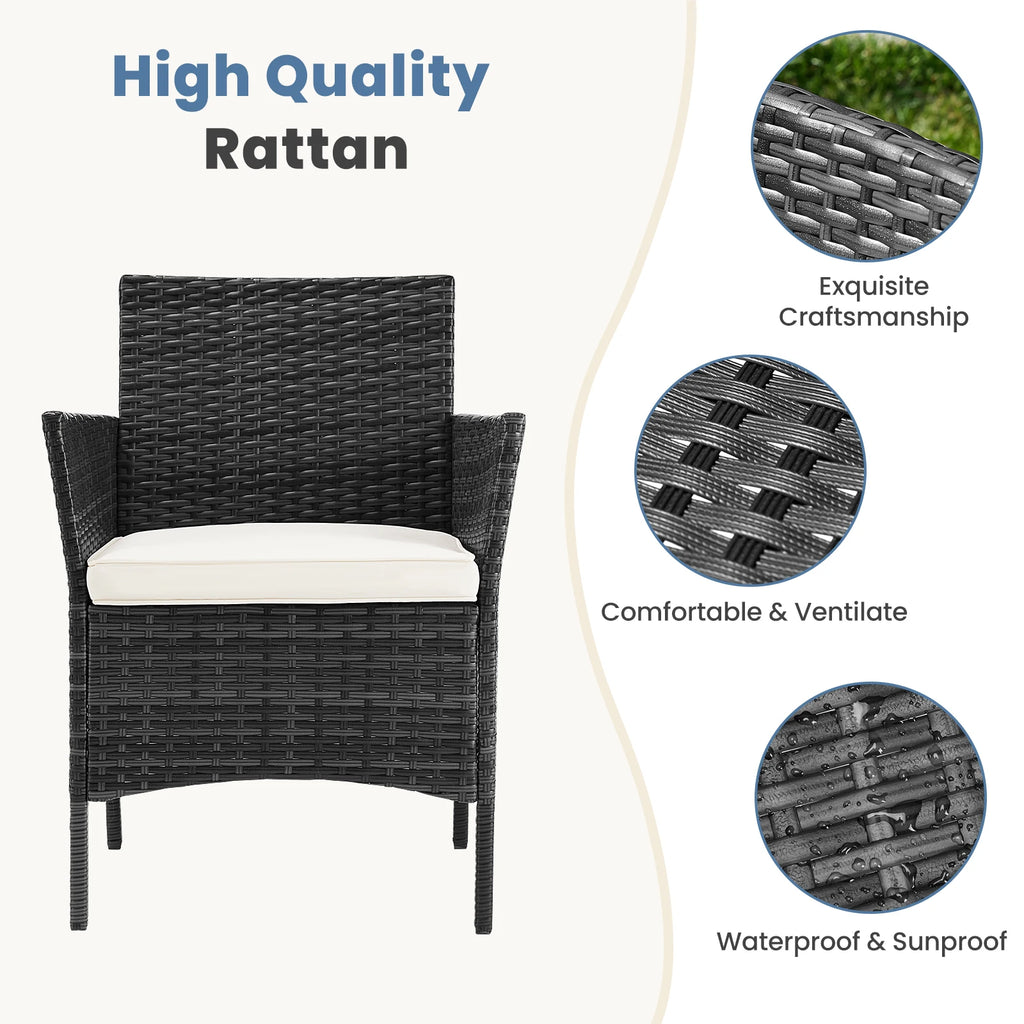 JHK 4 Piece Outdoor Patio Furniture Set