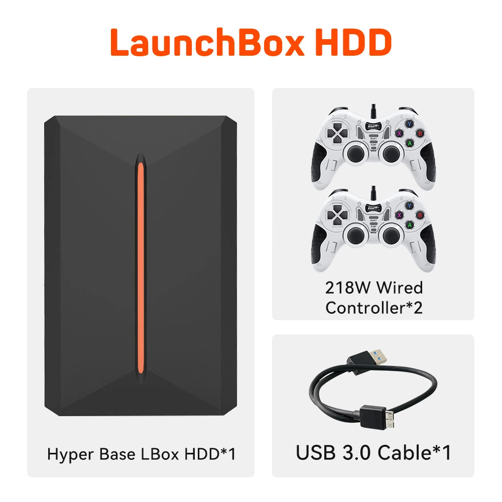 Gaming Hard Drive Disk Retro Game Console