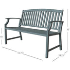 Grand patio 52 Farmhouse Outdoor Bench
