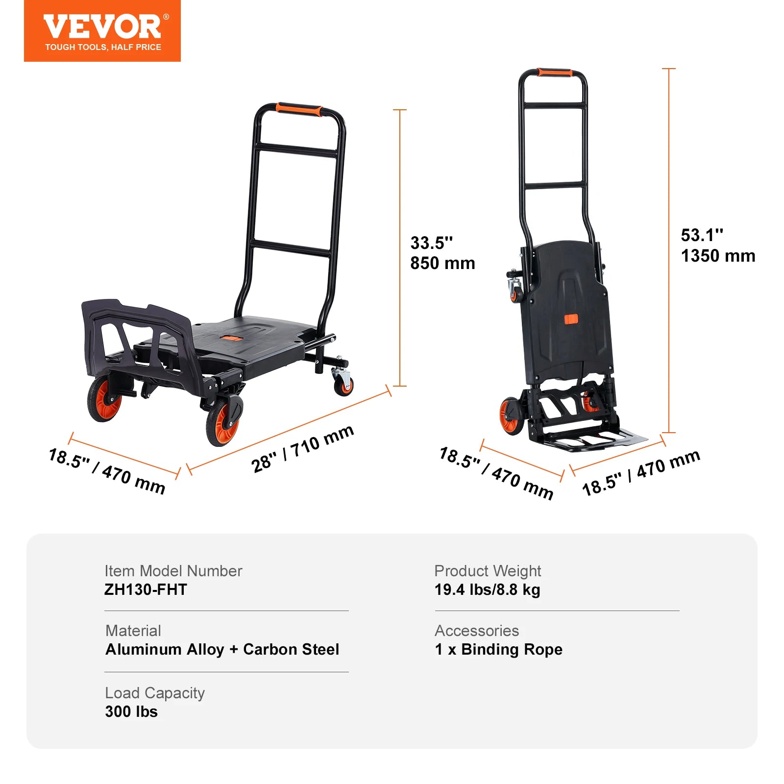 300 lbs Folding Hand Truck
