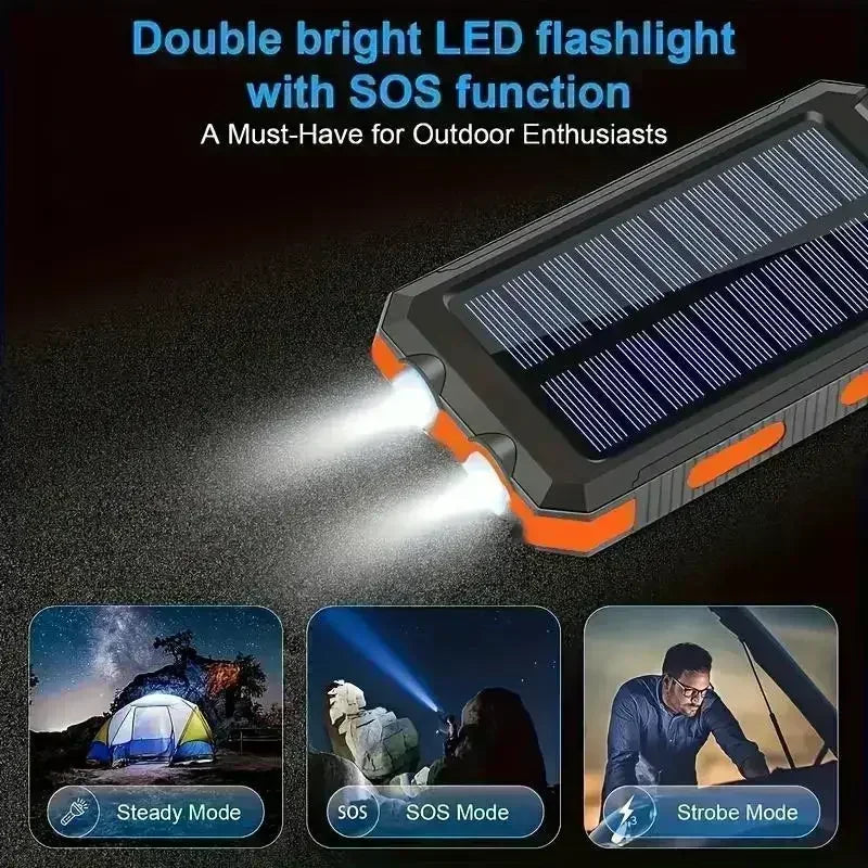 Outdoor Power Non-Stop: 10000mAh Solar Power Bank