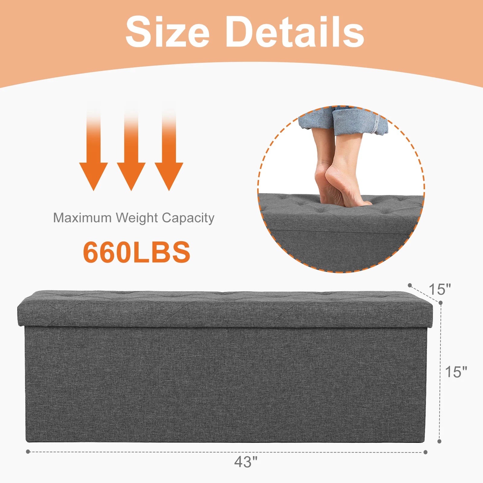 Storage Ottoman Bench