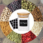 12pcs, Glass Jars With Airtight Lids
