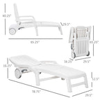 Folding Chaise Lounge, Storage
