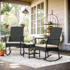 Rocking Chair Outdoor PE Rattan Patio Chairs