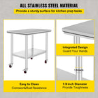 Stainless Steel Kitchen Worktable