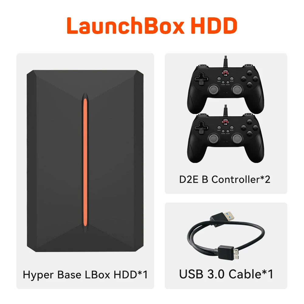 Gaming Hard Drive Disk Retro Game Console