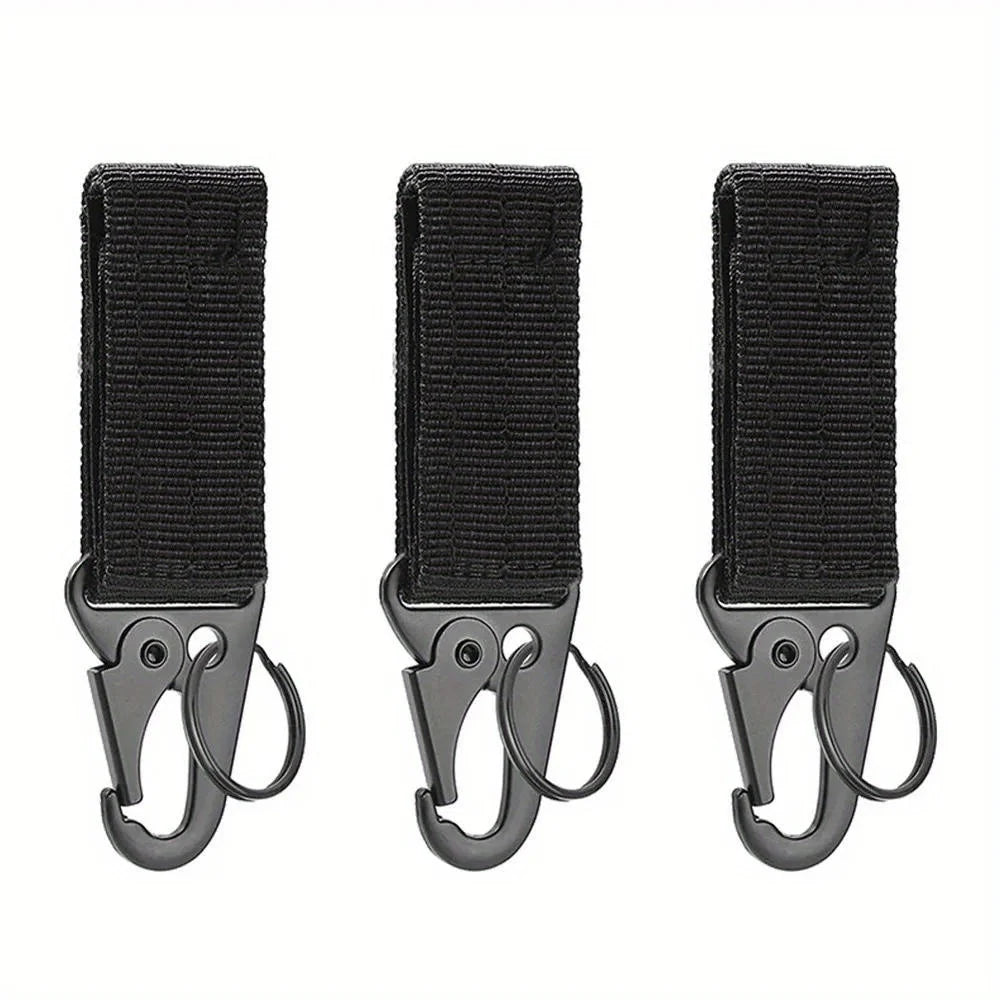 3Pcs Tactical Carabiner Outdoor EDC Keychain