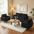 3pc Storage Sofa Set  Loveseat Accent Chairs