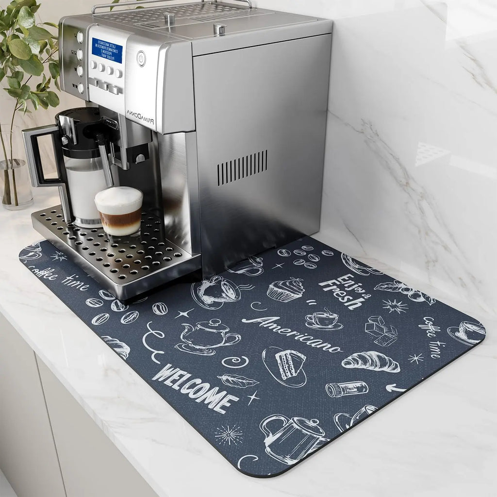 Coffee Machine Mat Rubber Backing