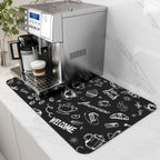 Coffee Machine Mat Rubber Backing