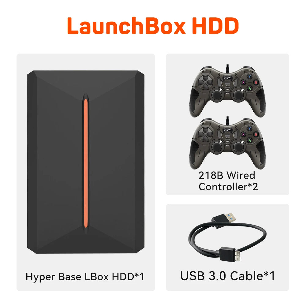 Gaming Hard Drive Disk Retro Game Console
