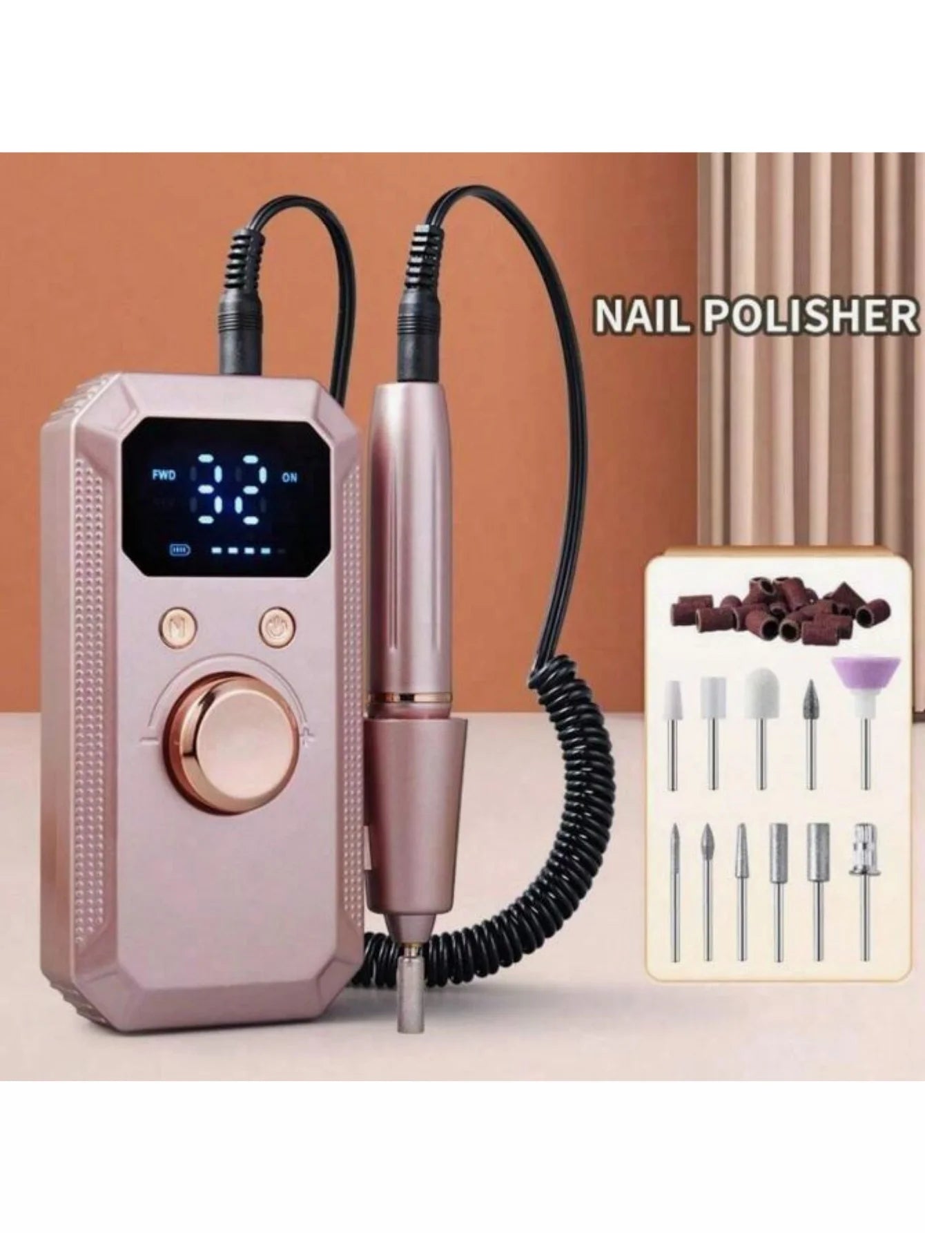 Professional Cordless Rechargeable Electric Nail Drill