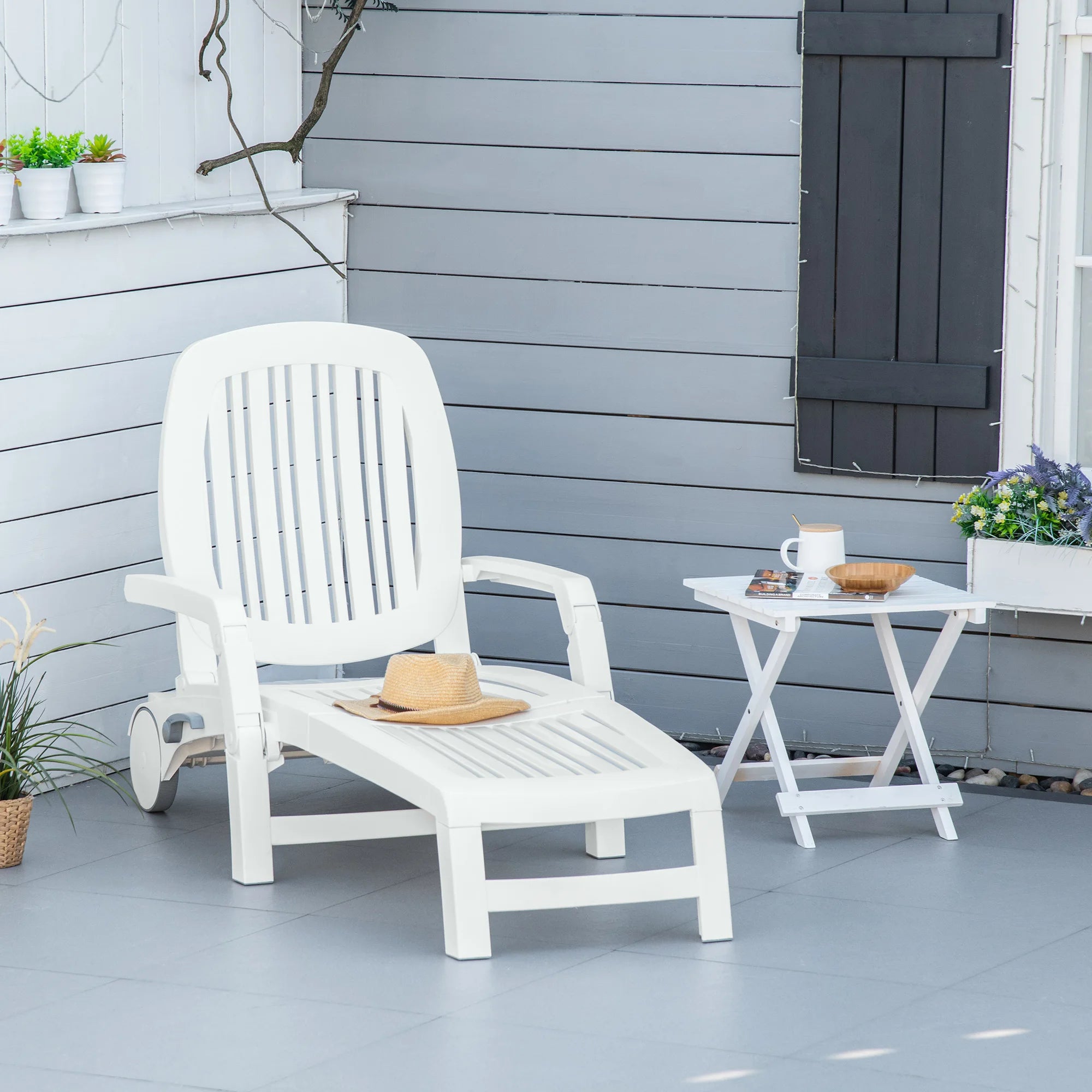 Folding Chaise Lounge, Storage