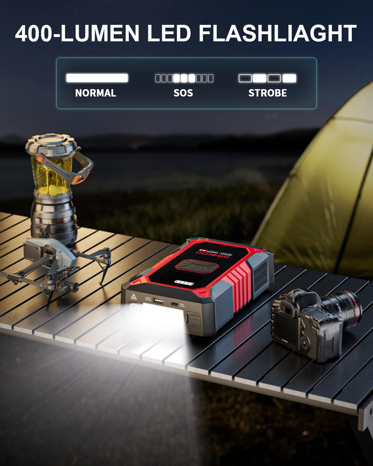 Jump Starter with Air Compressor