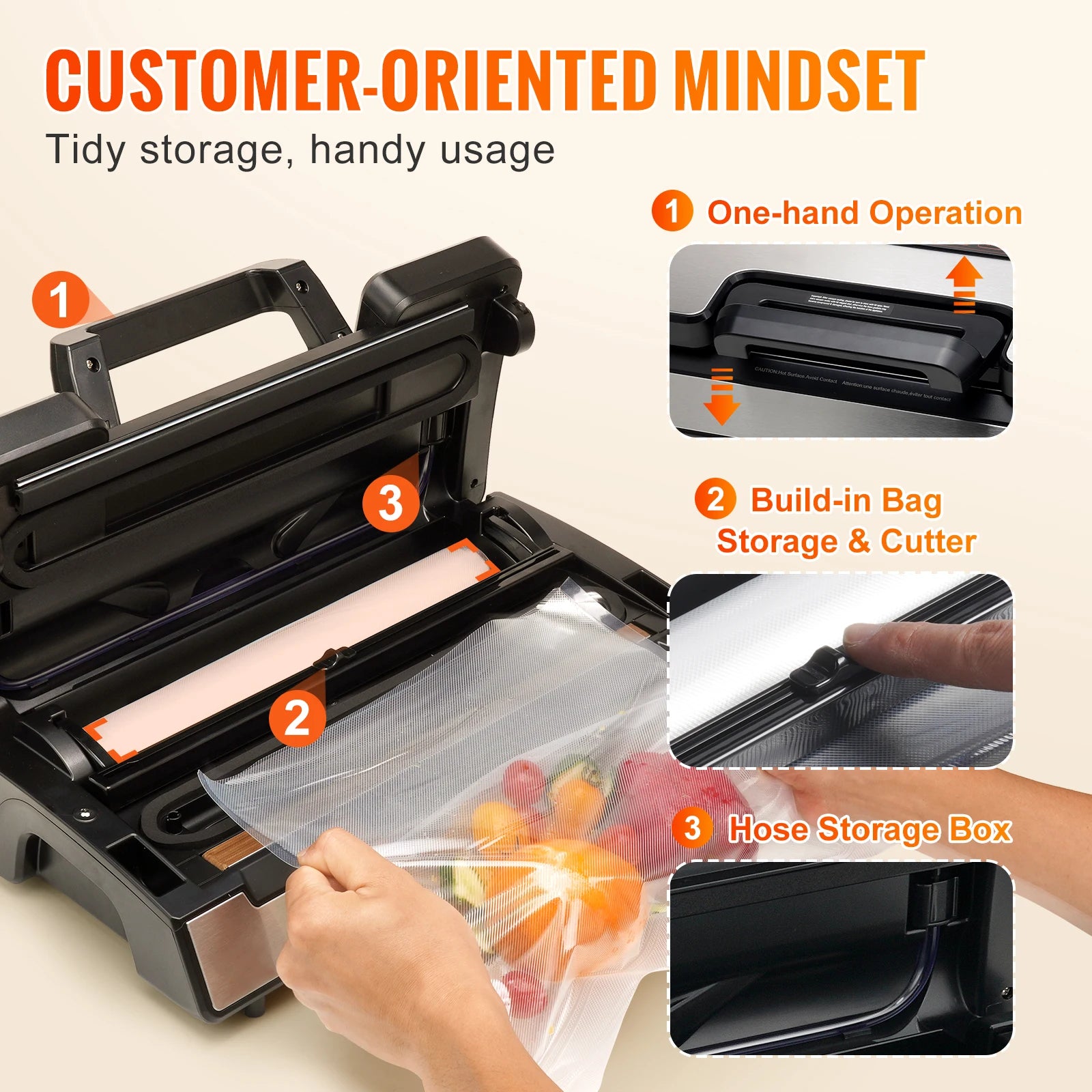 Vacuum Sealer Food Packaging Machine