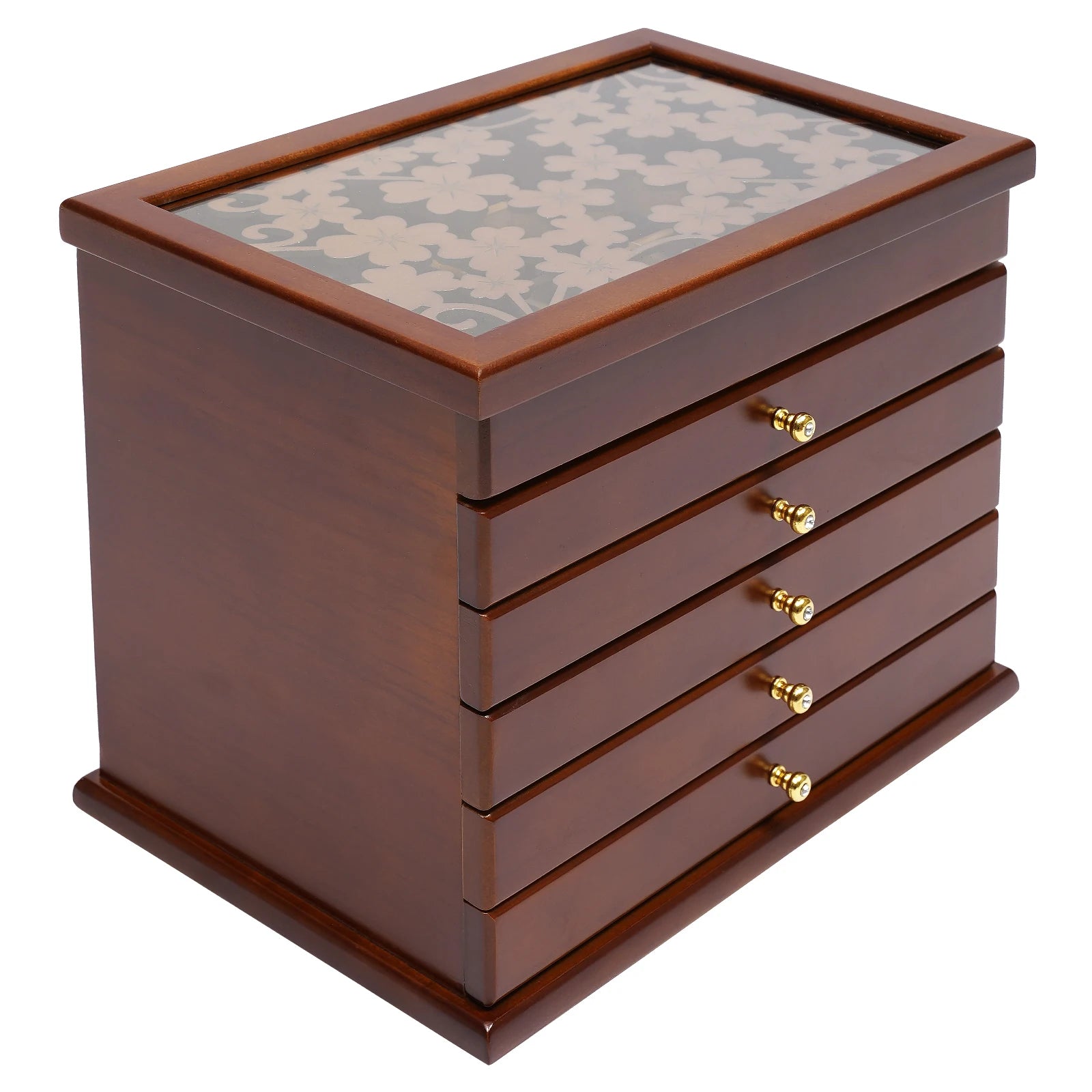 6 Layers Wooden Jewelry Boxes
